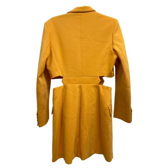 New Maje Size Large Cutout Orange Blazer Dress NWT - Picture 5 of 9
